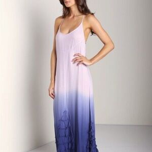 Free People Hazy Days Maxi Ombre Slip Dress S